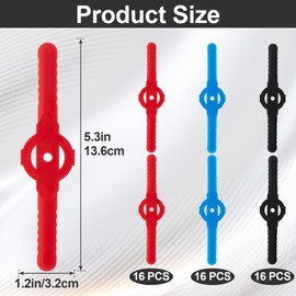 OIIKI 48 PCS Plastic Blades Replacements for Lawn Mower, String Trimmer Head Blades, Grass Trimmer Blades Accessories for Cordless Grass Trimmer (Blue, Red, Black)