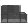 vidaXL Black Small Animal Cage: Spacious and Secure Enclosure with