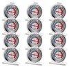 12 Pack Stainless Steel Refrigerator Freezer Thermometer Large Dial Analog