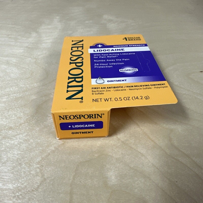 Neosporin Maximum Strength Ointment, 0.5 oz (14.2 g) Expiration 12/2025