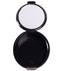 Denture Box Retainer Case Orthodontic Retainer Case with Mirror Portable Retainer Denture Box for Office,Home,Travel (Black)