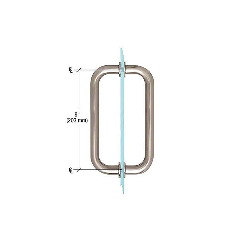 Dynasty Hardware 8" Back to Back Tubular Shower Door Pull