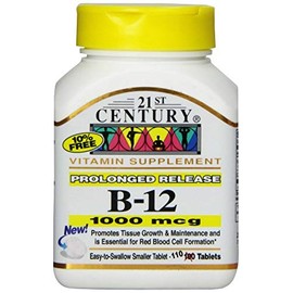 21st Century B-12 1000Mcg Prolonged Release Tablets 110 Count (5 Pack)