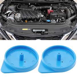 ECSiNG 2 pieces wiper washer container lid of windscreen washer bottle 28913AX600 compatible with Nissan Micra Note K12 E11 plastic cover of the car windscreen container