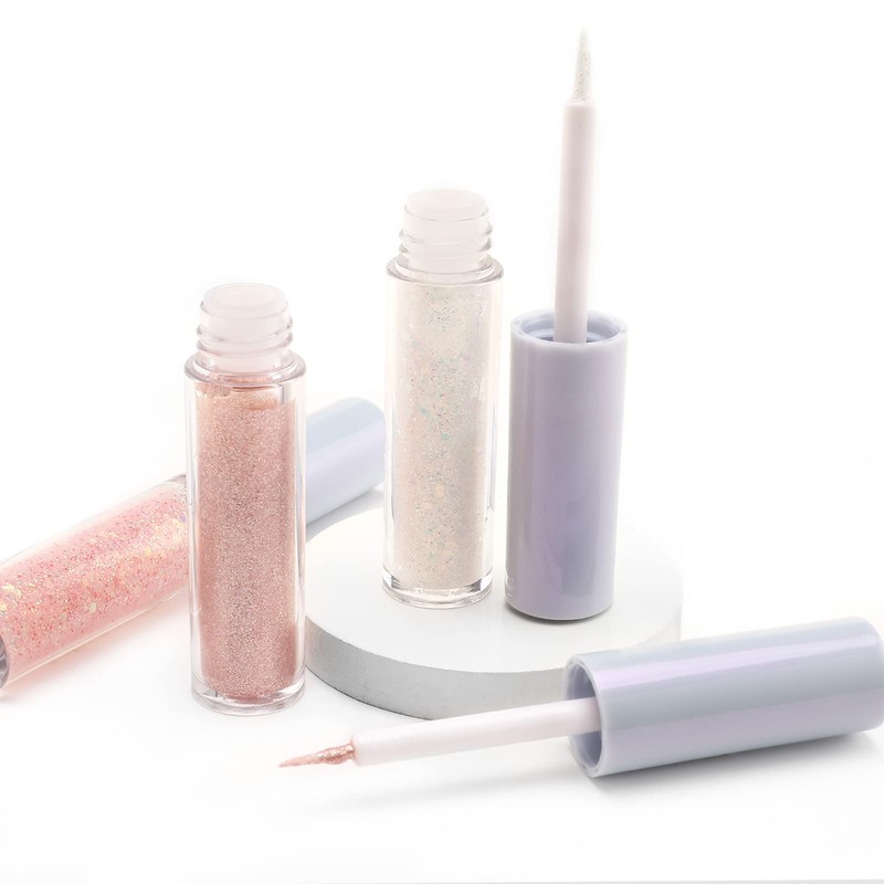Boobeen Liquid Eyeshadow Shimmer White Metallic Creamy Eyeshadow Brightener, Pigmented