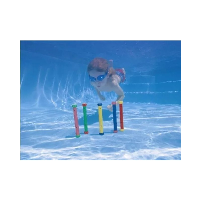 Intex Juegos Acuaticos Fun Sticks Blister Bajo El Agua