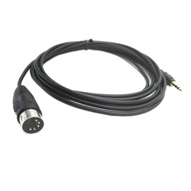 SinLoon 5 Pin Din to 3.5mm (1/8in) TRS, 1.5M/5ft 5-Pin DIN Plug Male to 3.5MM 1/8 Inch TRS Male Jack Stereo Plug Converter Cable Audio Cable (1.5 DIN M-3.5 M)