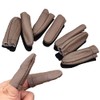 SUKPSY 3 pares de protectores de dedos de cuero para