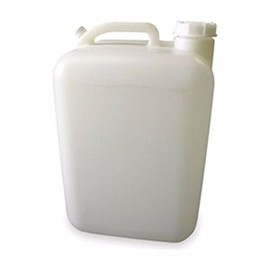 Approved Vendor HOZQ8-885 Plastic Carboy, 5 Gal, with Handle & Cap, White