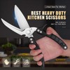 DRAGON RIOT Poultry Shears, Sharp Kitchen Scissors Heavy Duty, Black