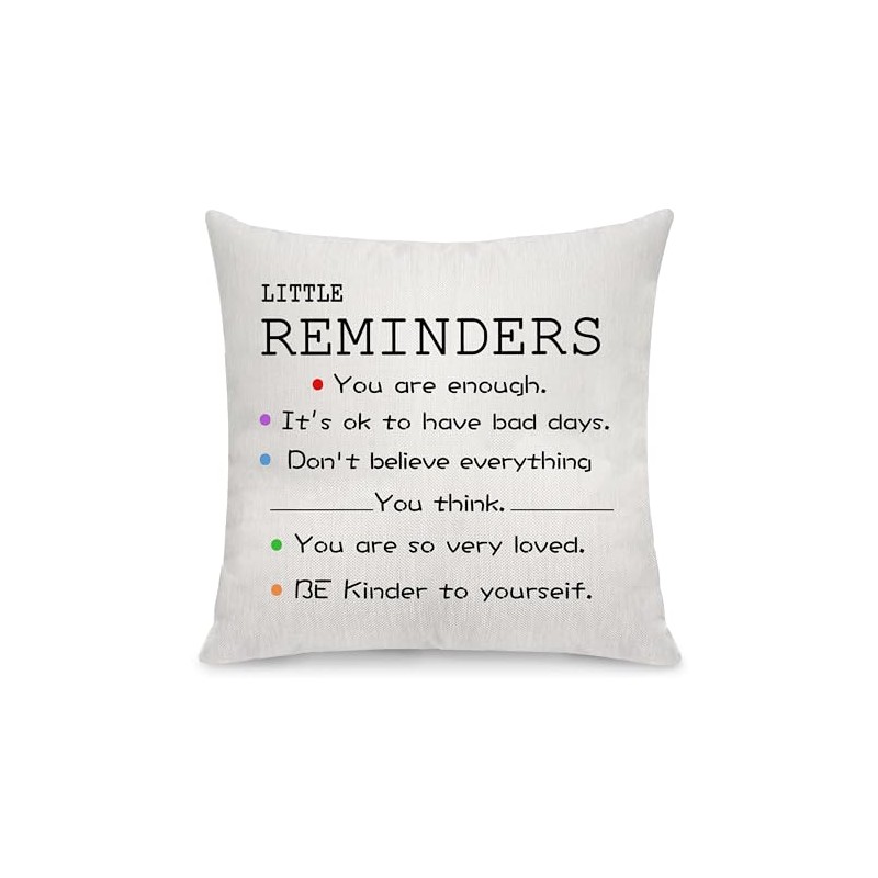 Inspirational Quotes Throw Pillow Covers for Women & Girls -