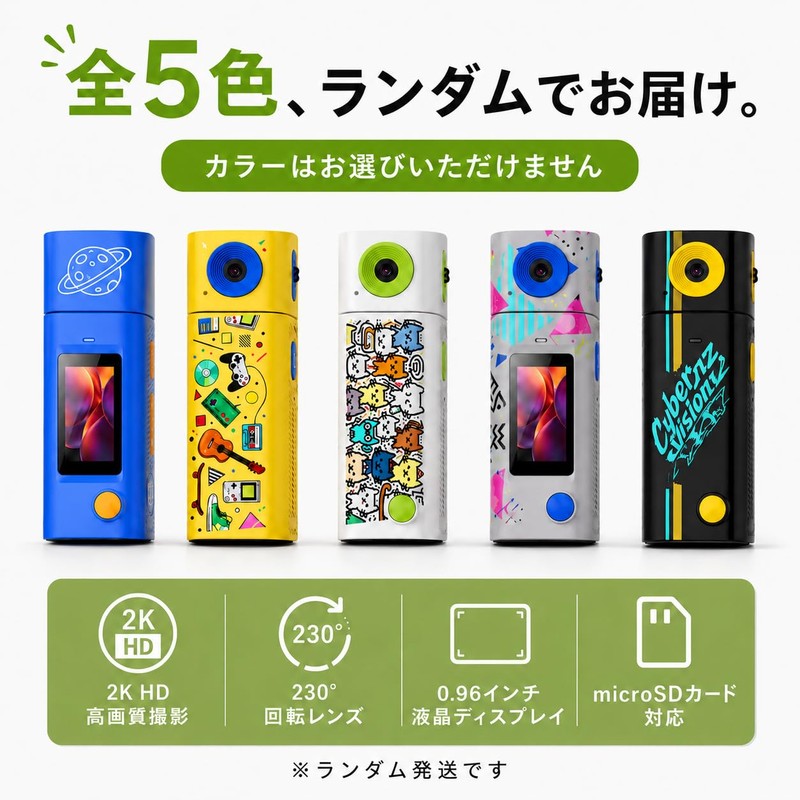 ZAIDER Toy Camera, Mini Camera, Digital Camera, Max 4K Video