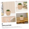 BUGUUYO 6pcs Multi-function Woven Bamboo Storage Basket Set for Home
