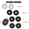 8 Pack Precision Aim Assist Rings,3 Resistance Levels Anti-Slip Thumbstick