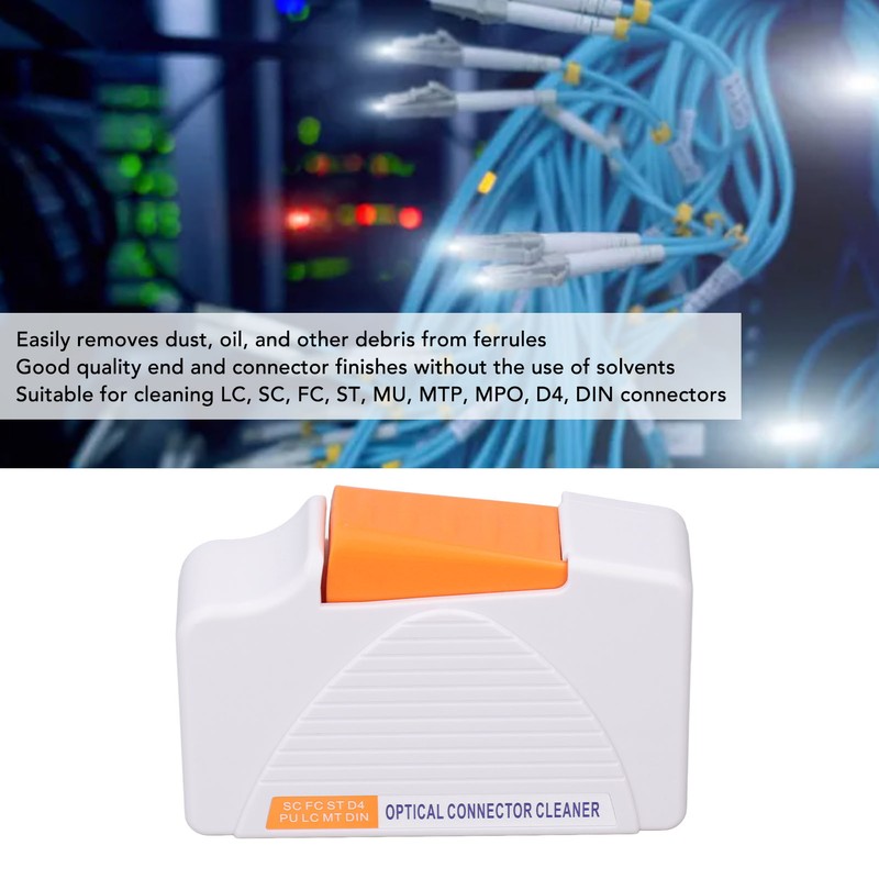 Optic Fiber Connector Cleaner Optical Cleaning Box Tool for SC