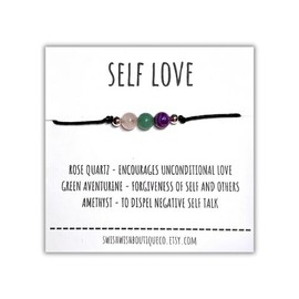 Self Love Crystal Bracelet, Crystal Gift for Self Esteem, Self Care Gift, Self Love Bracelet, Healing Crystals Bracelet, Crystal Bracelets for Women, Crystal Gifts for Women