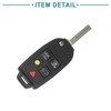ACROPIX Car Key Fob Shell 5 Button Keyless Entry Remote
