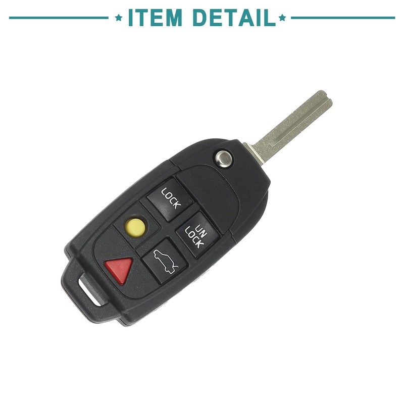 ACROPIX Car Key Fob Shell 5 Button Keyless Entry Remote