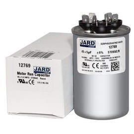 Motor Dual Run Capacitor Round 45 + 5 uf MFD 370 Volt VAC 12769