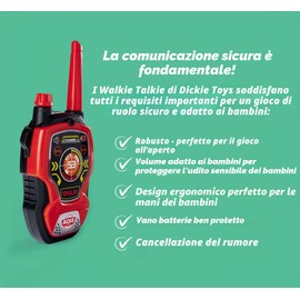 Dickie Go Real Walkie Talkie Fun 2.4 GHz Portata 80 mt, + 4 Anni, 201118195