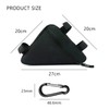 MUEEAD 1 Bicycle Triangle Bag with 1 Mountaineering Buckle, Waterproof