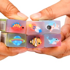 Plastic Erasers Rubbers Eraser Soft Cute Colorful Pencil Eraser for School Office Painting Learning 6pcs