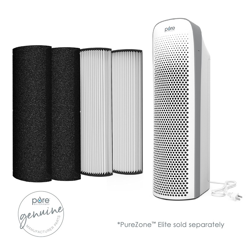 Pure Enrichment Genuine 2-in-1 True HEPA Replacement Filter for the