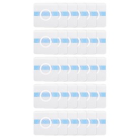 30pcs Castor Oil Belly Button Pack Wrap Accessories, 3.15x3.15 Inch Highly Absorbent Castor Oil Patches Self-Adhesive PU Film Anti-Seepage Compress Cover Pad No Wash