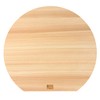 [Hinokio] Japanese Hinoki D-Shaped Cutting Board, Large, 13.8 x 12.6