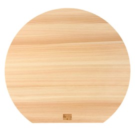 [Hinokio] Japanese Hinoki D-Shaped Cutting Board, Large, 13.8 x 12.6 x 0.8 inches (35 x 32 x 2 cm) [Wooden Hinoki Hinoki Hinoki]