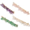 LALAFINA Sets Fashionable Crystal Stones Barrettes Hair Pins Bang Barrette