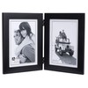 Malden Double Vertical 5x7 Picture Frame - Wide Real Wood