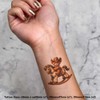 4 x 'Cowboy Teddy Bear' Temporary Tattoos - Water Resistant,