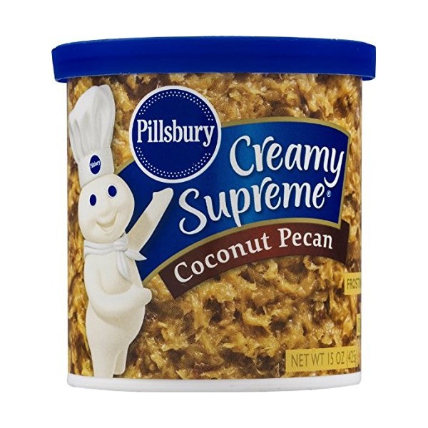 Pillsbury Creamy Supreme Coconut Pecan Frosting 15 Oz (Pack of 3)