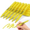 INTUNO Yellow Highlighters, 120 Count, Chisel tip, Suitable for Office