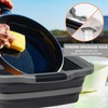 Large Collapsible BBQ Prep Tub with Locking Lid, Basket for