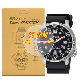 [ 3-Pcs] VRWOX Screen protector For Universal Round Watch HD Screen Protector,Anti-Scratch, Anti-Fingerprint, Bubble Free (37MM)