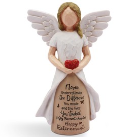 Retirement Gift for Woman - Retirement Party Decorations, Teacher Retirement Gifts for Women 2025, Goodbye Gifts for Coworkers, Retired Gifts for Women, Retirement Decorations Hand-Painted Angel