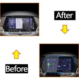 Moonlinks Blazer Screen Protector Compatible with Chevy Blazer 2019 2020 2021 2022,High Definition 9H Hardness Anti Glare Scratch Fingerprint Tempered Glass Touch Navigation Screen Protector (8 inch)