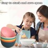 Unbreakable Wheat Straw Cereal Bowls Set of 6, 24 OZ