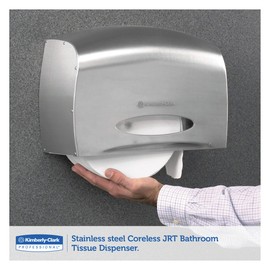 Scott Pro Jumbo Roll (JRT) Coreless Toilet Paper Dispenser (09601), Stainless Steel