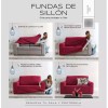 Vianney Cubre Sala Ajustable Niza Gris Elastico Stretch 3 Piezas