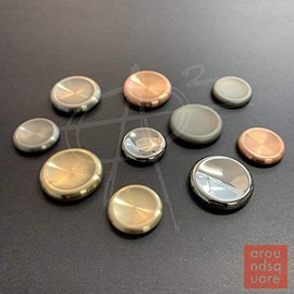 AroundSquare Mini Deadeye Contact Coins- Currency Manipulation, Worry Stone - Small (Brass Mirror)