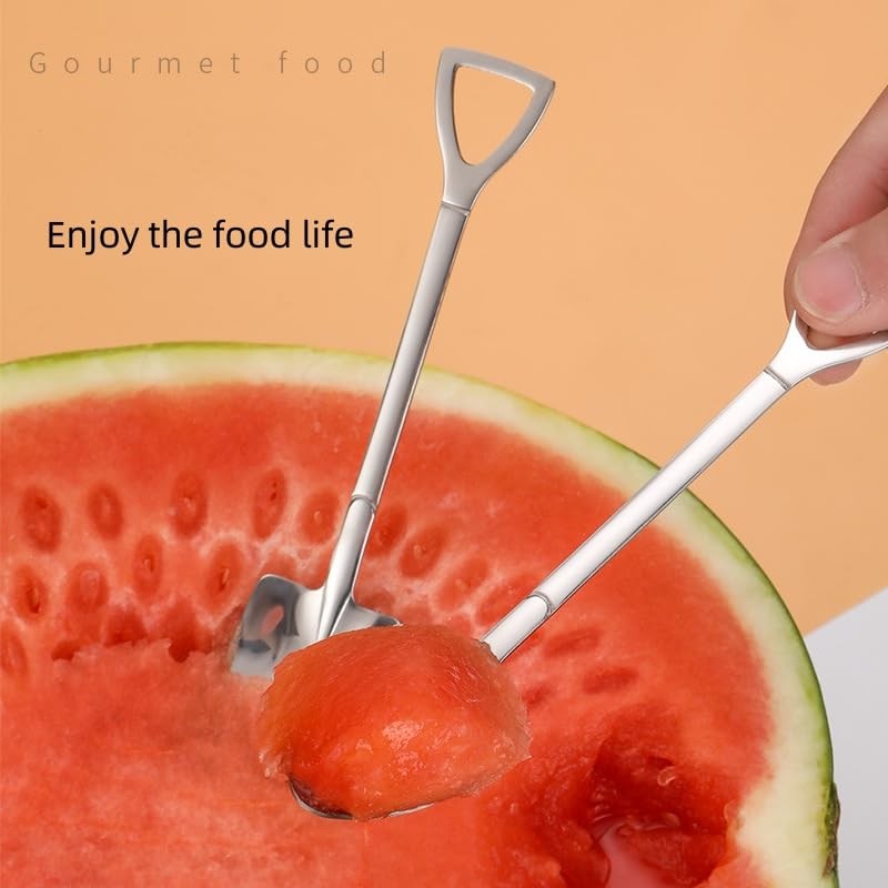 Coffee Spoons Stainless Steel Tea Round Dessert Long Handle for