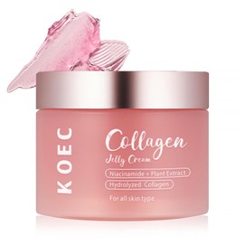 LOYOTICE Collagen Jelly Cream,Contains Niacinamide & Freeze Dried Hydrolyzed Collagen, Boosts Elasticity & Hydration,Reduce Fine Lines & Dullness,Improves Glowy Skincare Cream(3.38 fl.oz)