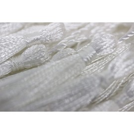 BetterJonny 100 Pieces Mini White Silky Tassels - Handmade Bookmarks for DIY Craft Supplies and Home Decor