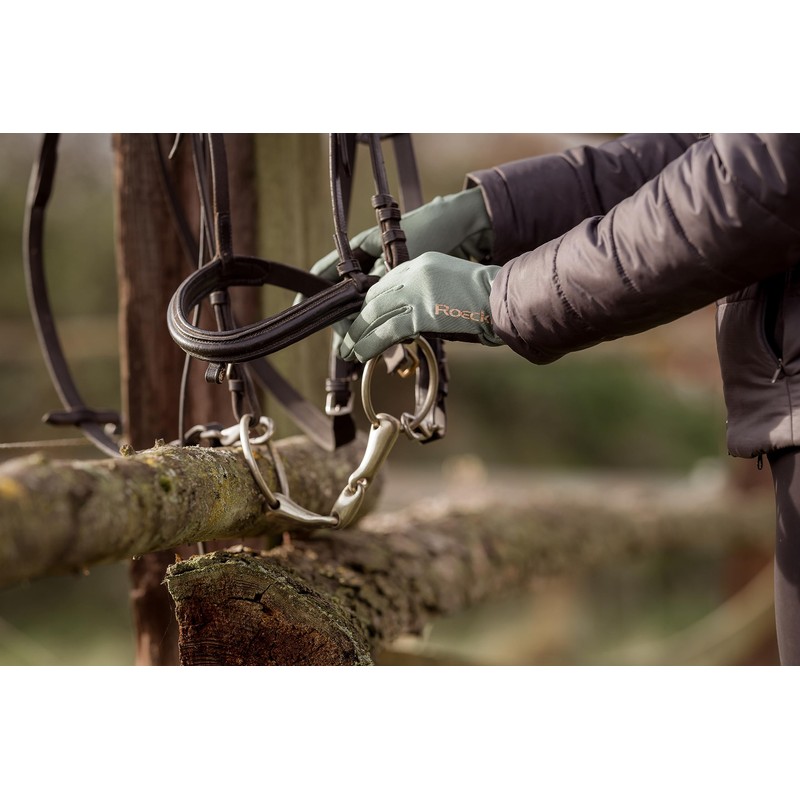 Roeckl Sports equestrian gloves WESLEY, winter riding glove, laurel leaf