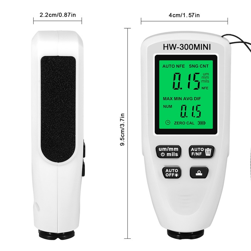 Paint Thickness Gauge Car Coating Thickness Meter for Automobile Paint