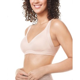 Warner's Sujetador sin varillas, sin contorno, t-shirt, tamaño fácil, para espalda, Rosewater, M