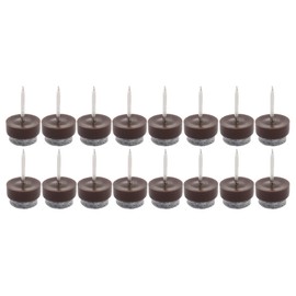 Sourcingmap Home Table Chair Cabinet Furniture Feet Legs Floor Protector Felt Pad Nails 16mm/0.6" Dia Pack of 16